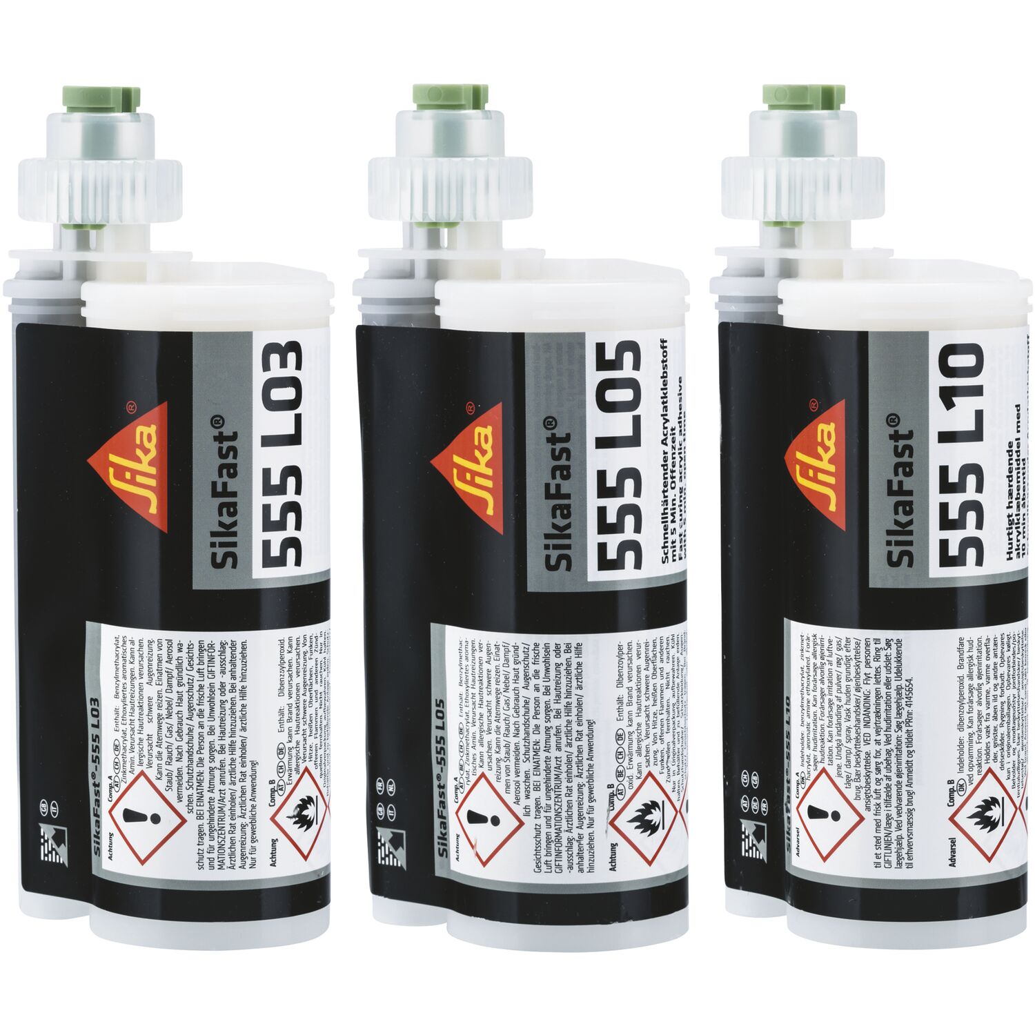 925555325 SIKAFAST -555L03 GRIJS 250 ML SNEL DOORHARDEND LIJMSYSTEEM